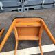 Series of 4 vintage scandinavian chairs with compass feet
