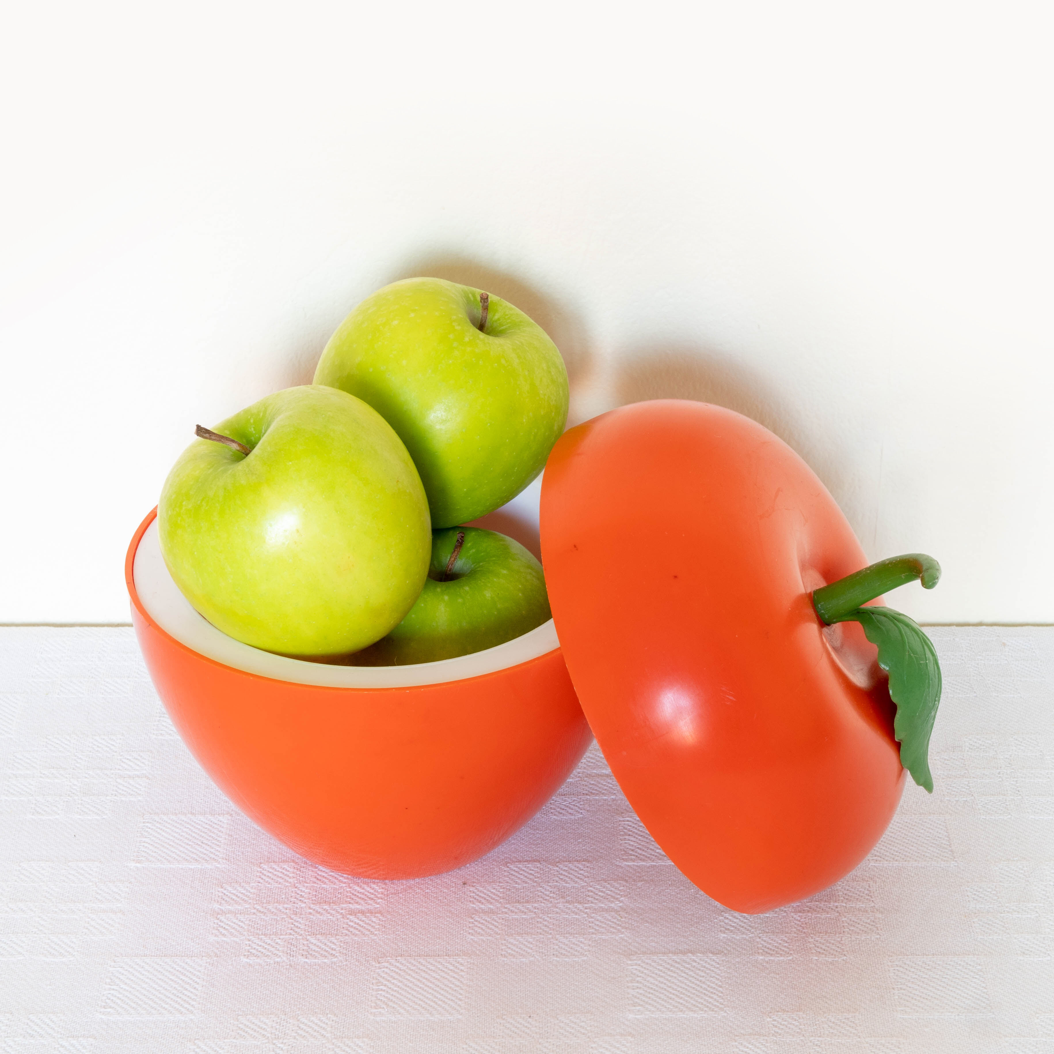 Orange apple ice cube tray