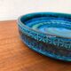 Grand bol en poterie Rimini Blu de style mi-siècle par Aldo Londi pour Bitossi, Italie, années 1960