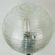 Pair of vintage wall lights structured glass and chrome 1970/80