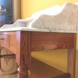Marble tray pine toilet Cabinet