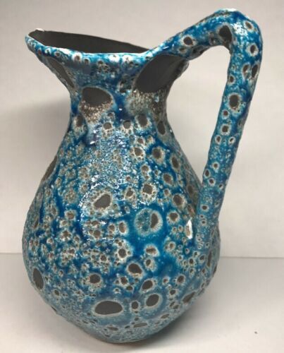 Fat jug vase lava Meerschaum retro vintage Vallauris