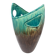 Vase Accolay signé J C en céramique Marron, Bleu France Vintage Design 1960