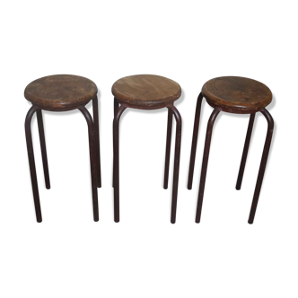 Tabourets d'atelier 1920 x3