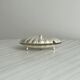 Silver-plated shell butter dish