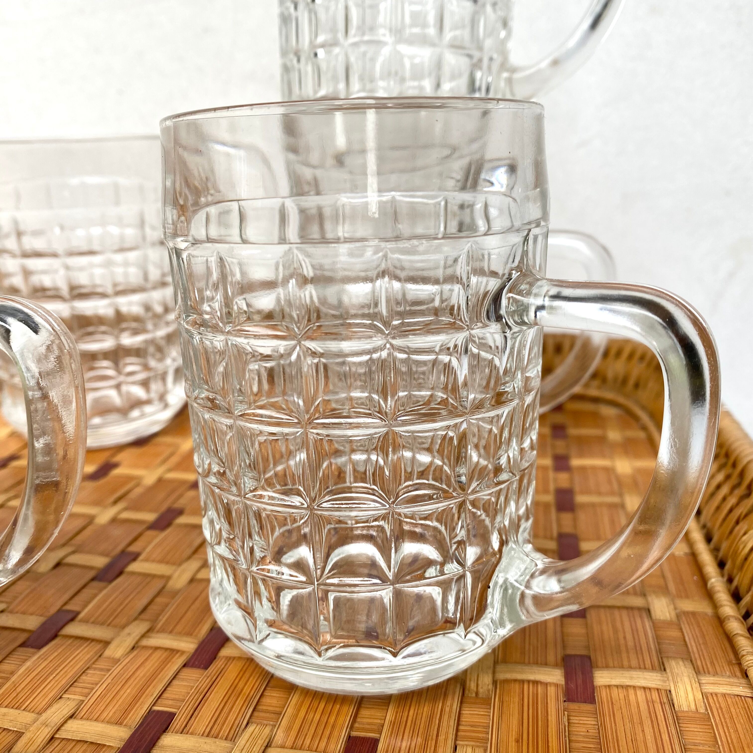 Vintage glass mugs