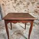 Antique oak side table, provincial writing table from the 18th century, Louis XV style.