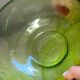 Saladier en verre vert