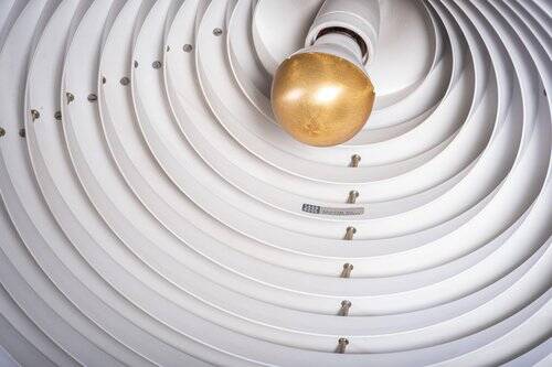 Danish Sculptural Hekla Pendant Lamp from Fog & Mørup, 1970s