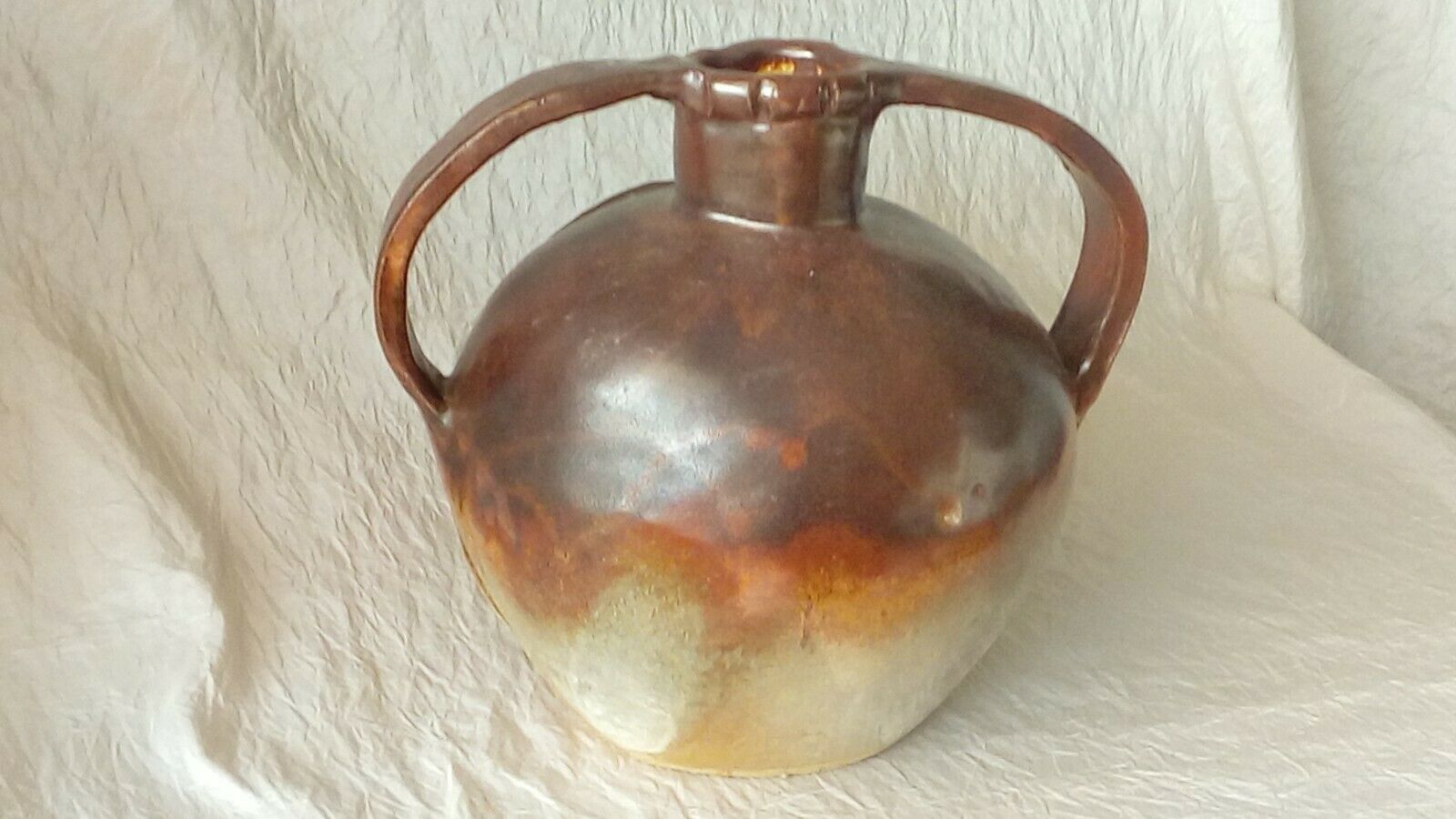 Jar buire in terracotta varnished auvergne late 19th