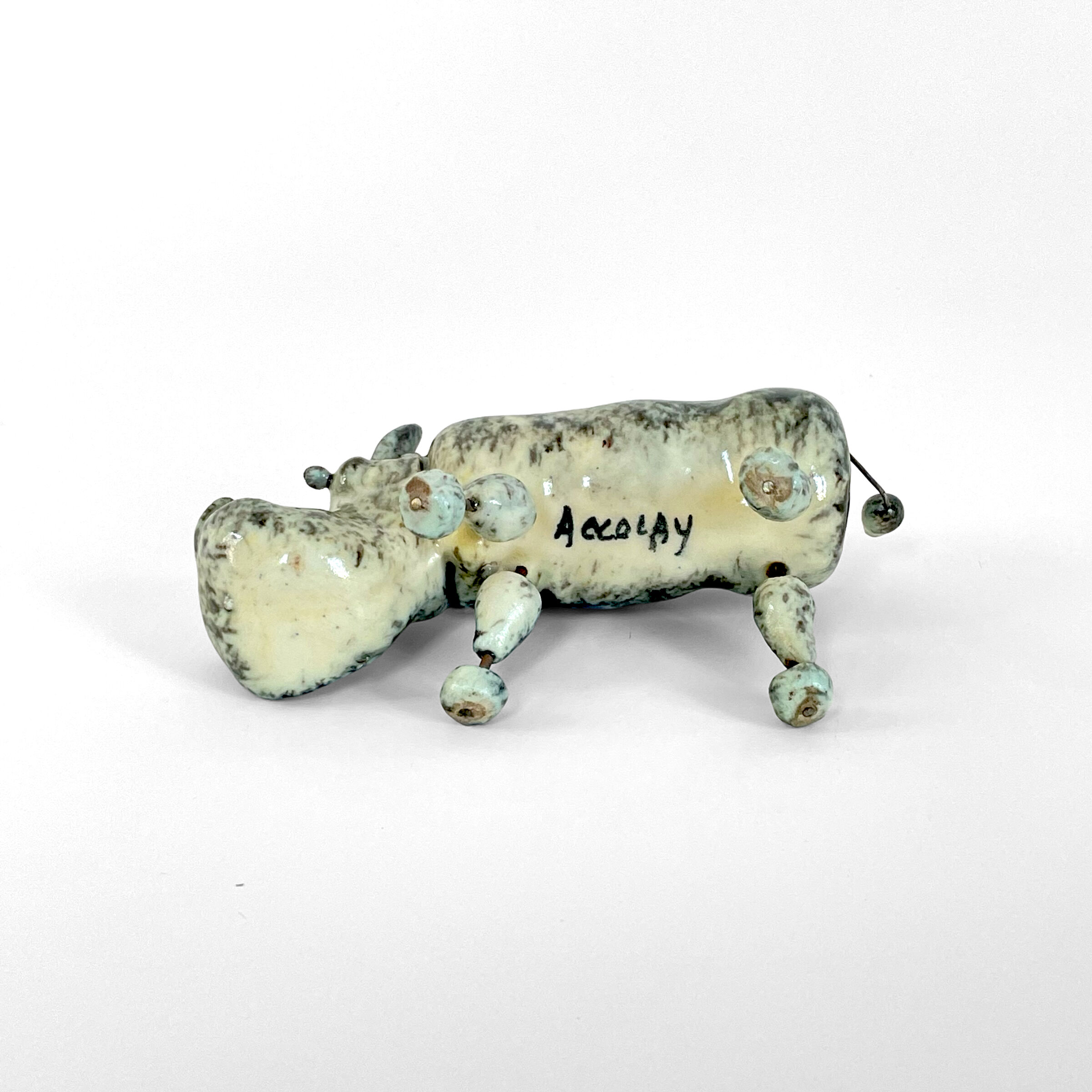 Ceramic figurine of Accolay, France, 1960