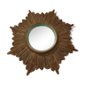 Mid century sunburst mirror, 1960s - 33cm