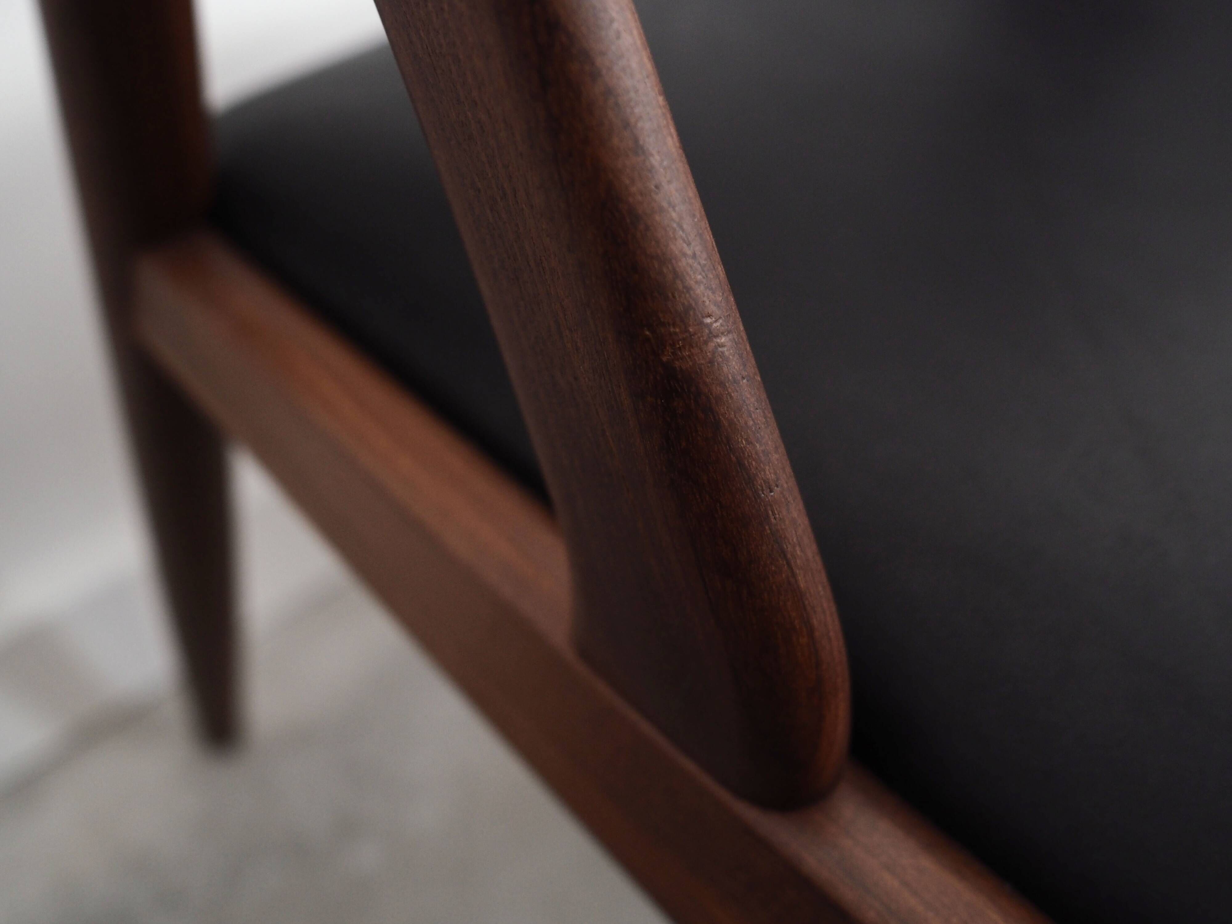 Set of four teak chairs, Danish design, 1970s, designer: Kai Kristiansen