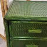 Chest of drawers vintage rattan