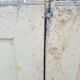 Pair of old white painted fir closet doors