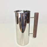 Scandinavian pitcher by Guy Degrenne, stainless steel and wood