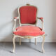 Velvet convertible chair