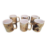 6 Vintage Cups Galerie Palissy Vallauris