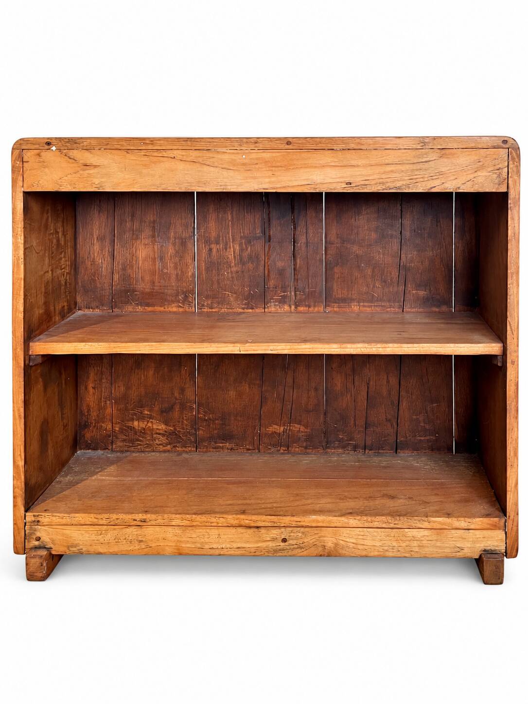 Petite bibliothèque en bois vintage / Étagère ouverte