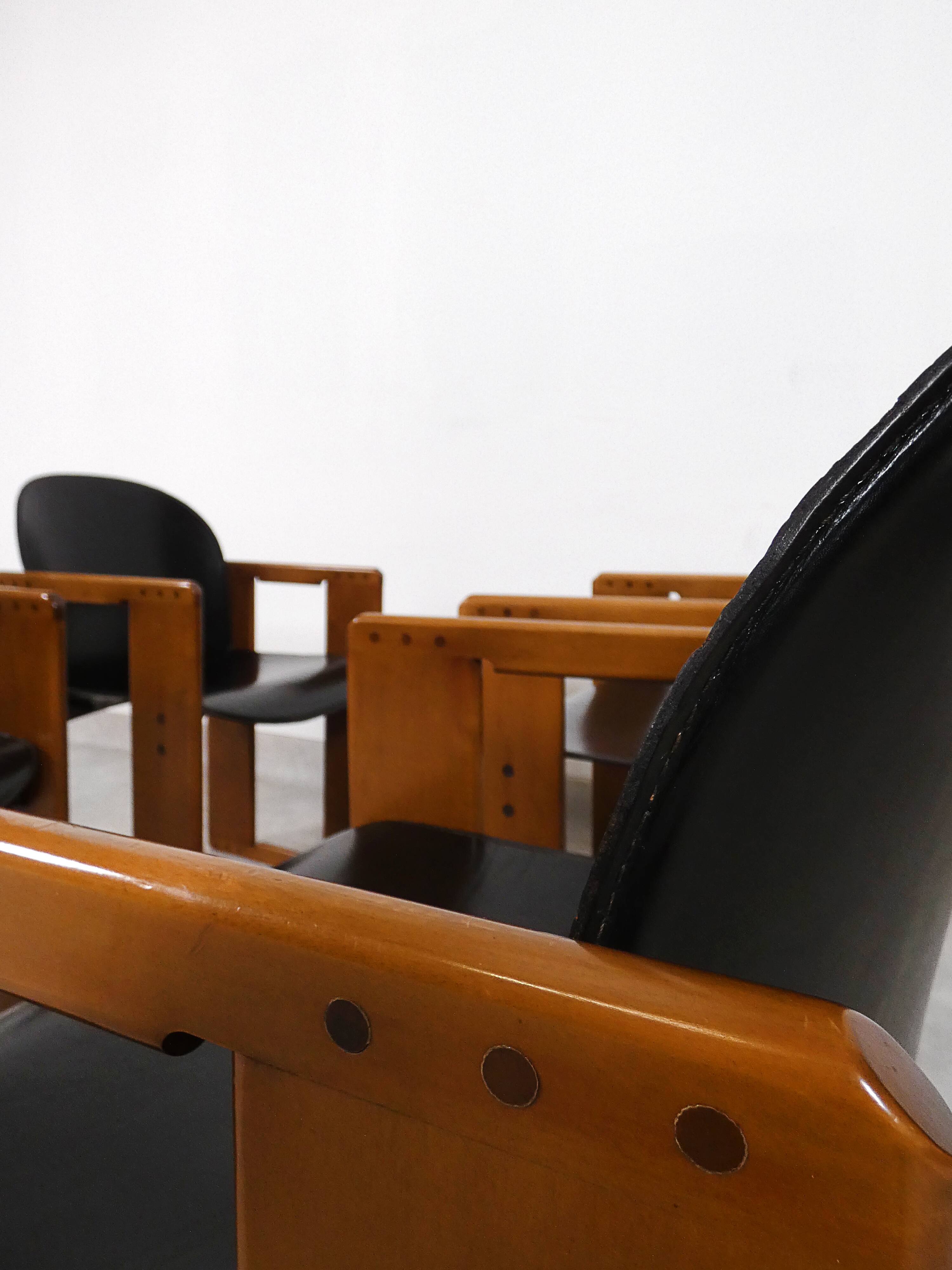 4 dining chairs - 'Dialogo' - Afra & Tobia Scarpa