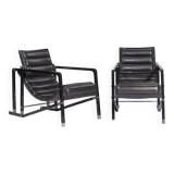 Pair of “Transat” armchairs, original model created circa 1926