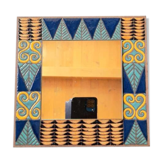 Miroir en lave émaillée