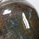 Small vintage/antique vase, very fine stoneware, flamed glaze, signature art ceramic