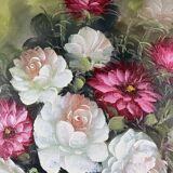 Large flower bouquet painting