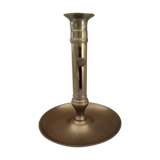 Pusher candle holder on solid brass frame