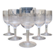6 verres à vin en cristal de Baccarat, modèle Nancy