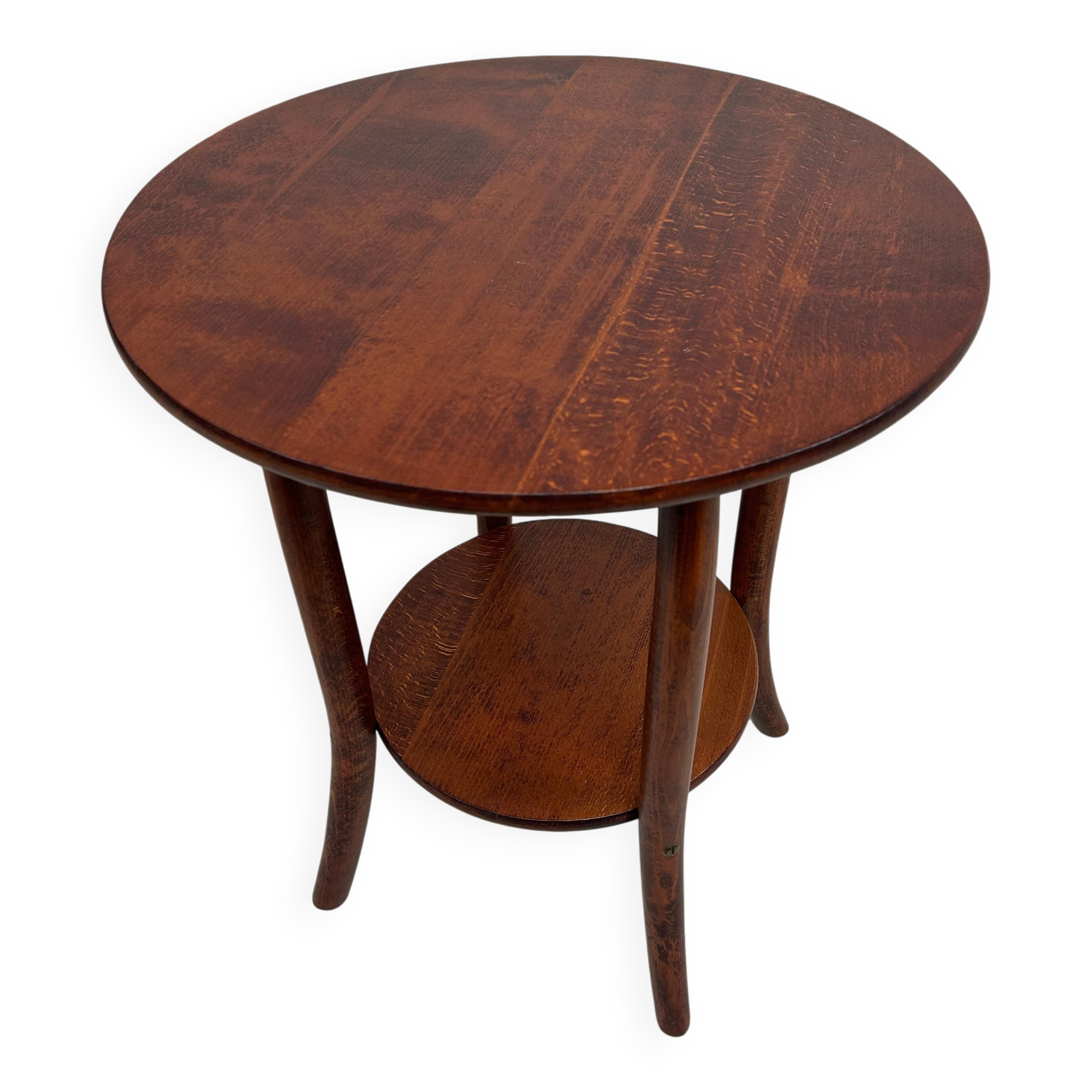 Curved wooden coffee table by Thonet