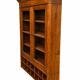 Large library desk with display cabinet and secretary with drawers, 19th century French.