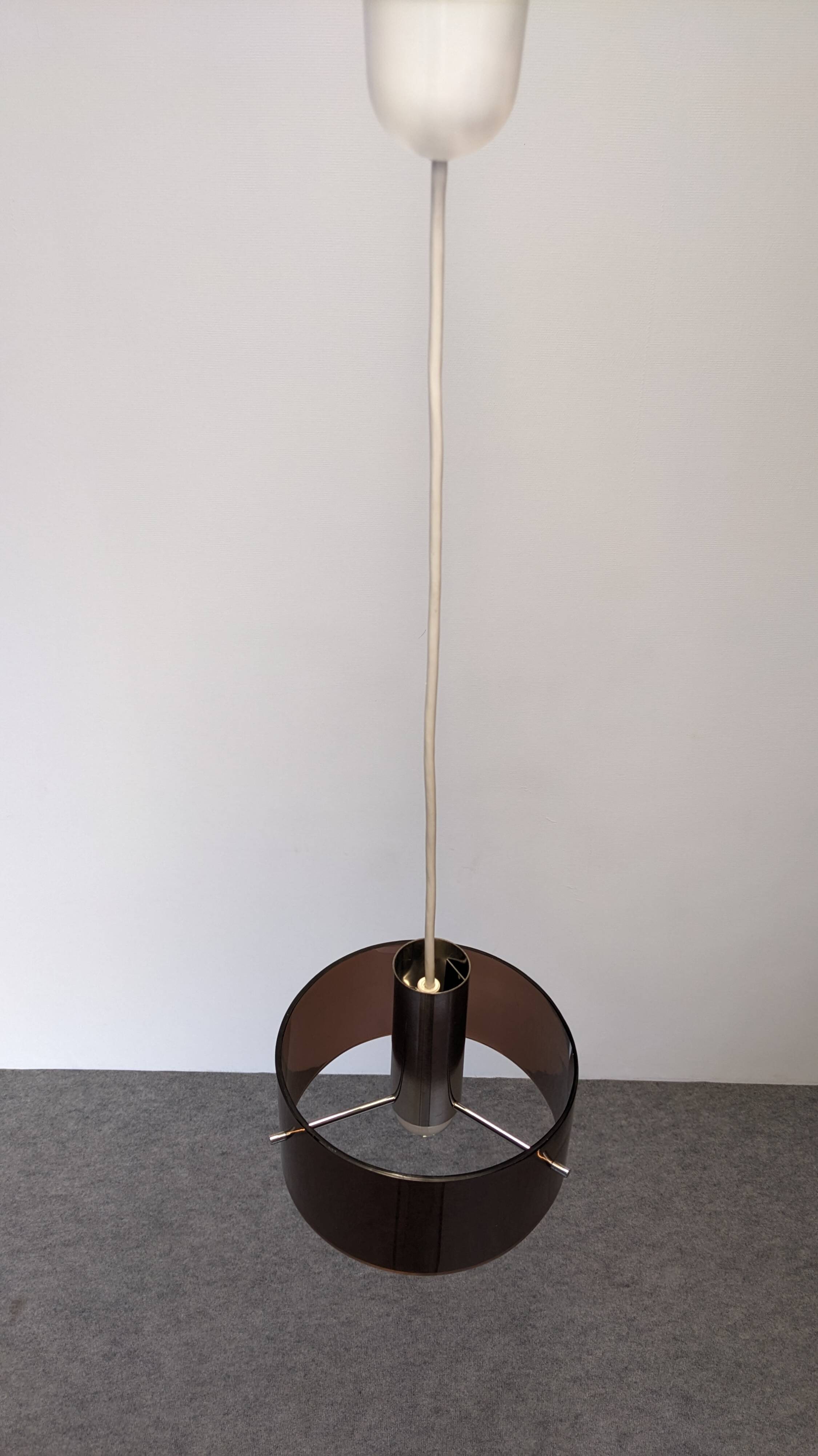 Suspension Space age in plexiglass by Philippe Rogier for Oxar, France 1970