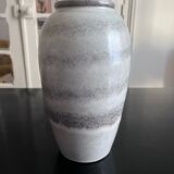 Grey ceramic vase