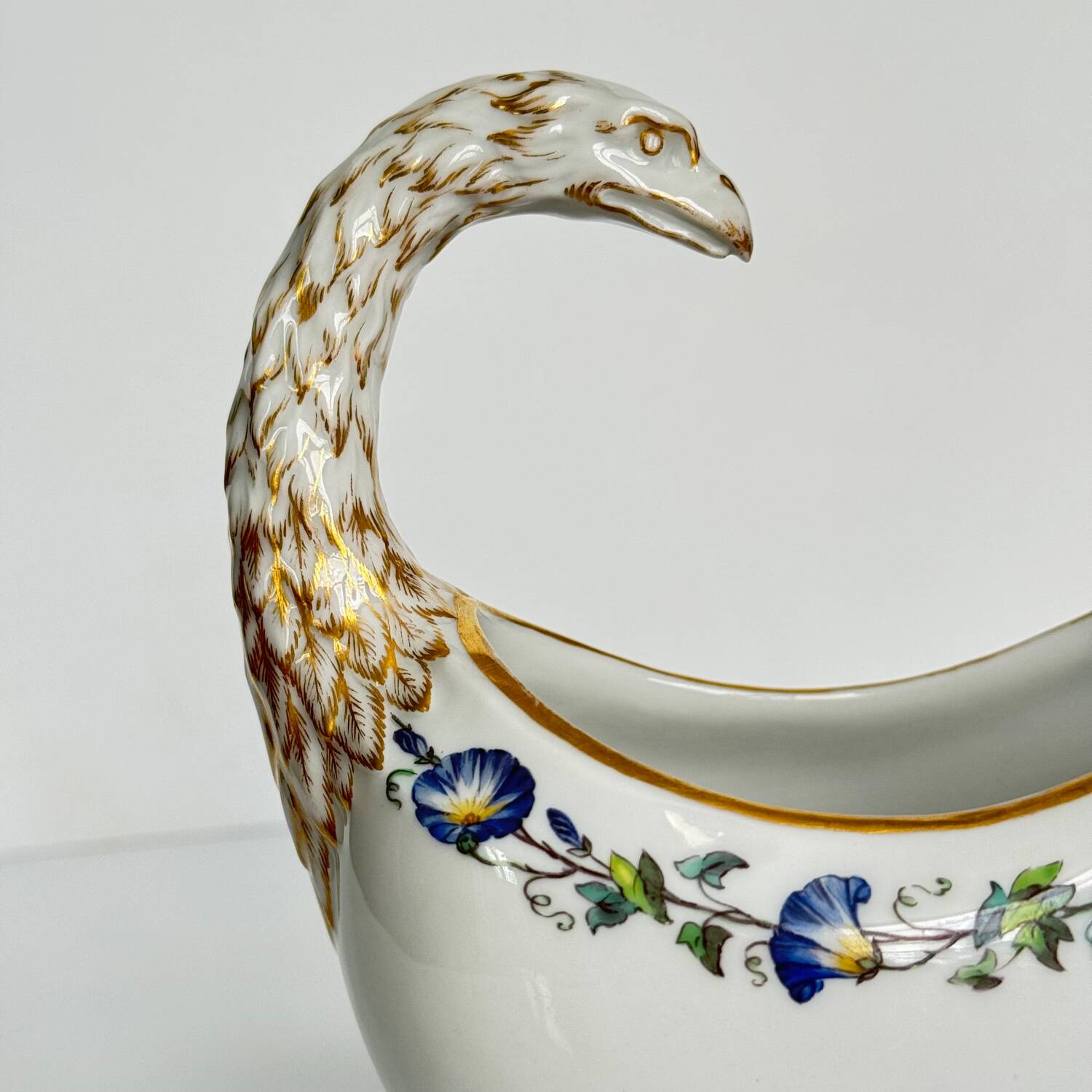 KPM Berlin porcelain sauce boat with tray | Early 19th century