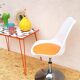 Chaise pivotante vintage pied tulipe orange