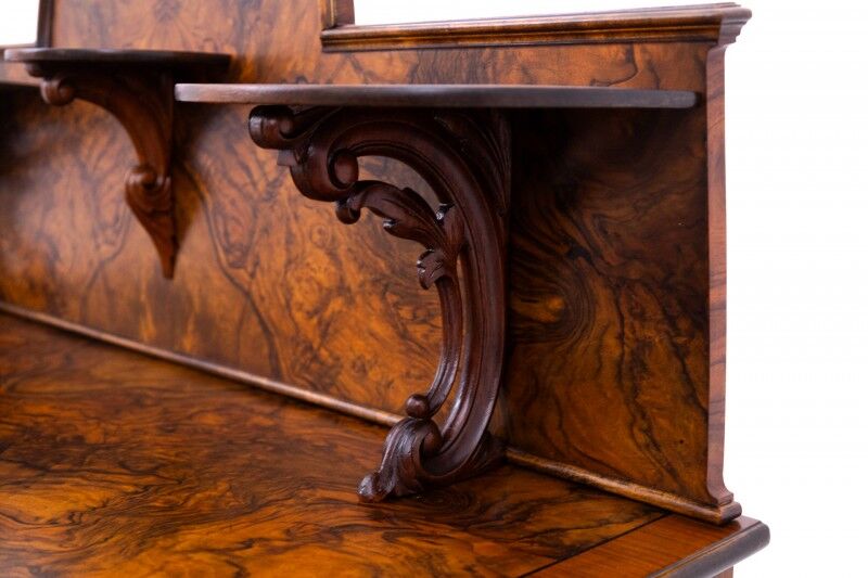 Walnut desk, Northern Europe, circa 1900. After restoration.