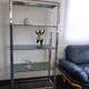 Vintage chrome and glass shelf