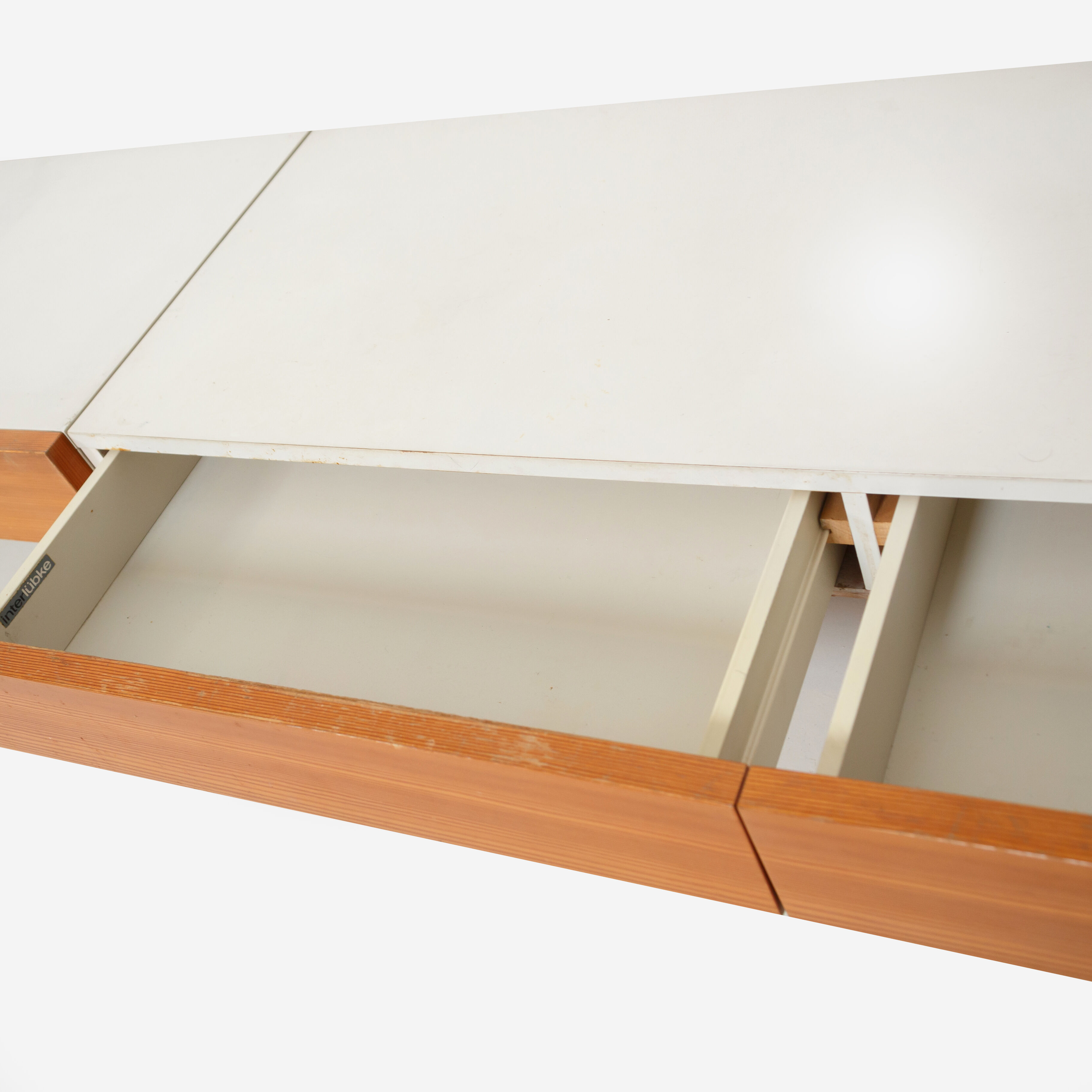 Vintage Interlübke set in light teak and white melamine