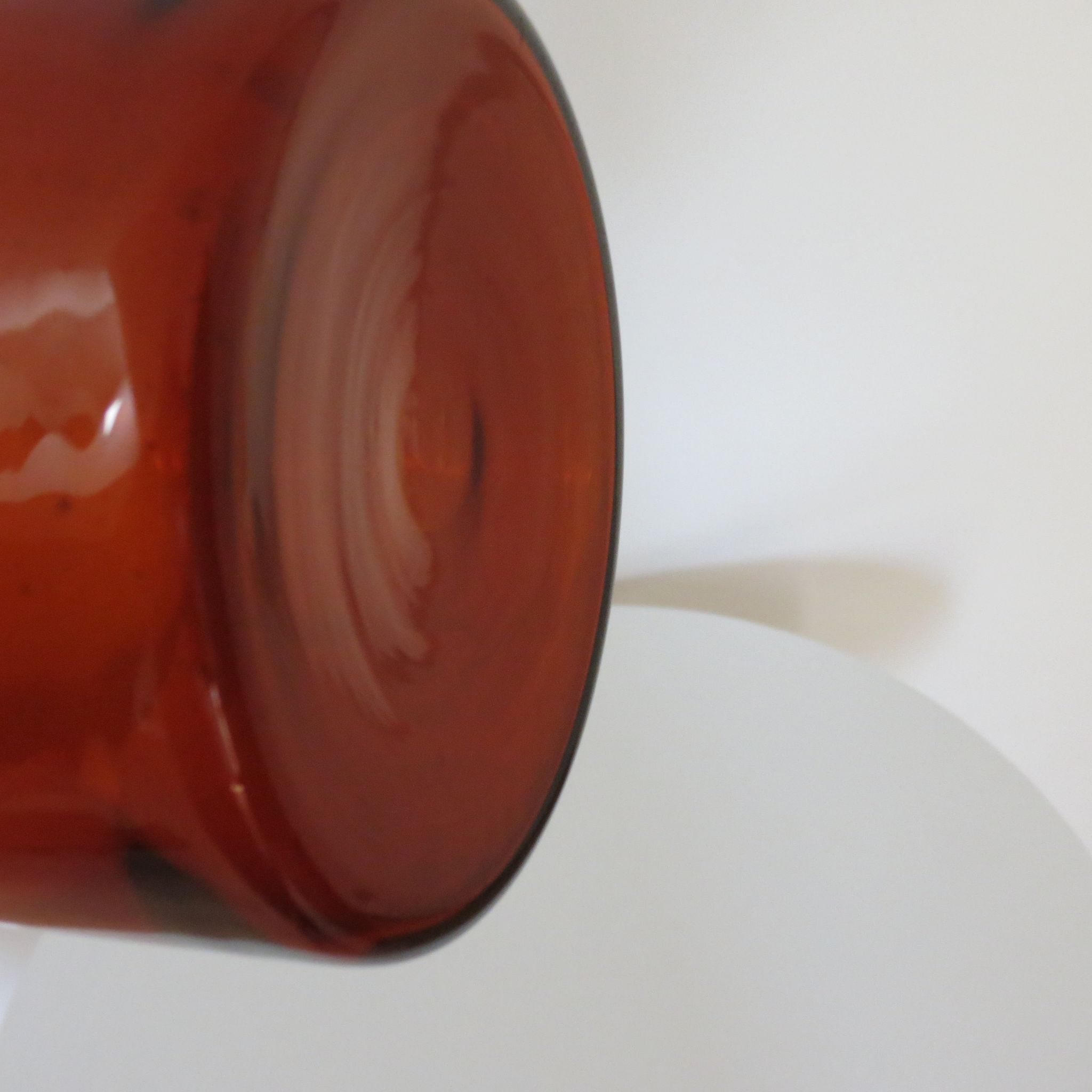 Holmegaard Gulvase By Otto Brauer 1960s Amber