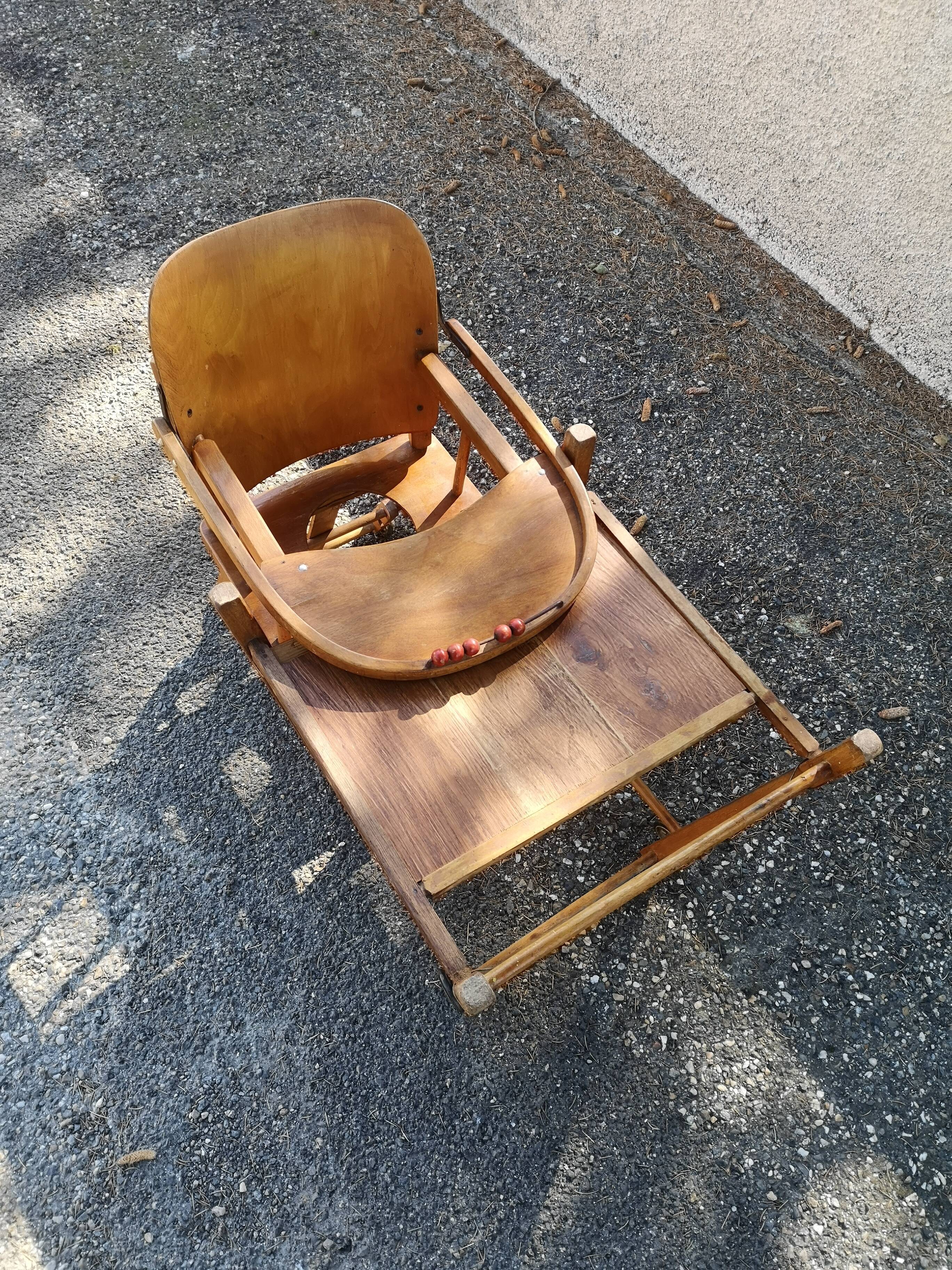 Baumann 1950s children's high chair