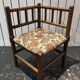 Chaise d’angle en tapisserie