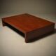 Large Bamboo Coffee Table in the Style of Axel Vervoordt 1980s