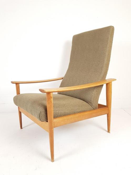 Fauteuil Danois Vintage Ajustable | fauteuil relax vert