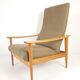 Fauteuil Danois Vintage Ajustable | fauteuil relax vert