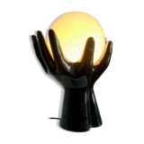 Phoenix Pottery Hand Lamp Black
