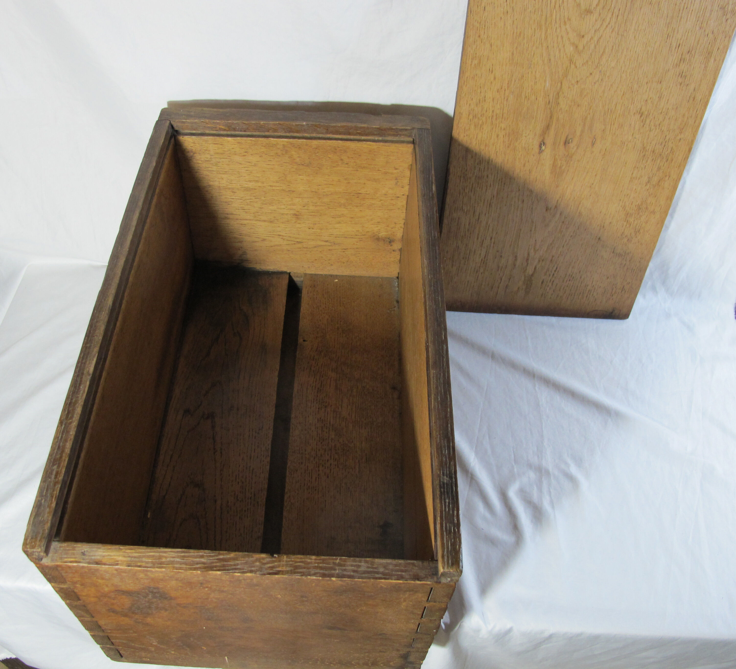 Large oak storage box