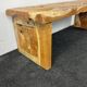 Banc en bois brut