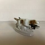 Chiens en porcelaine