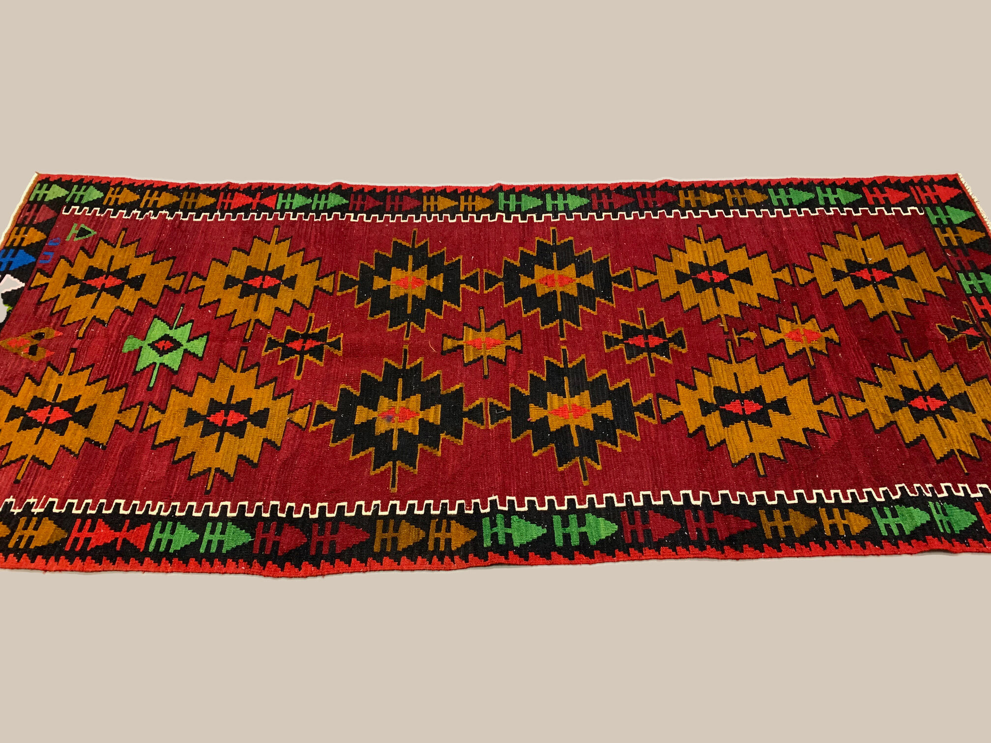 Turkish kilim 283x121 cm wool